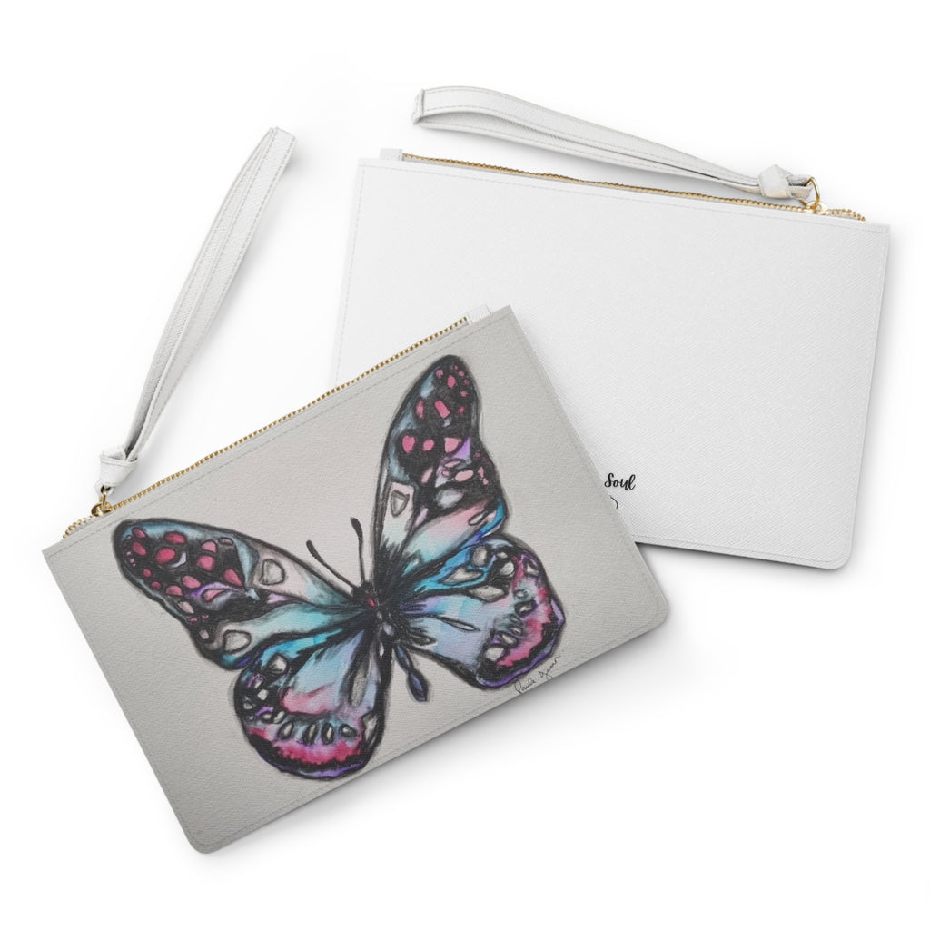 Butterfly Art Clutch Bag — Paula Jean x Heart N Soul Designs