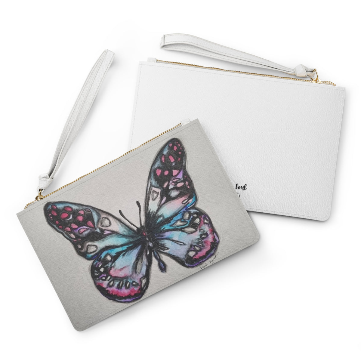 Butterfly Art Clutch Bag — Paula Jean x Heart N Soul Designs