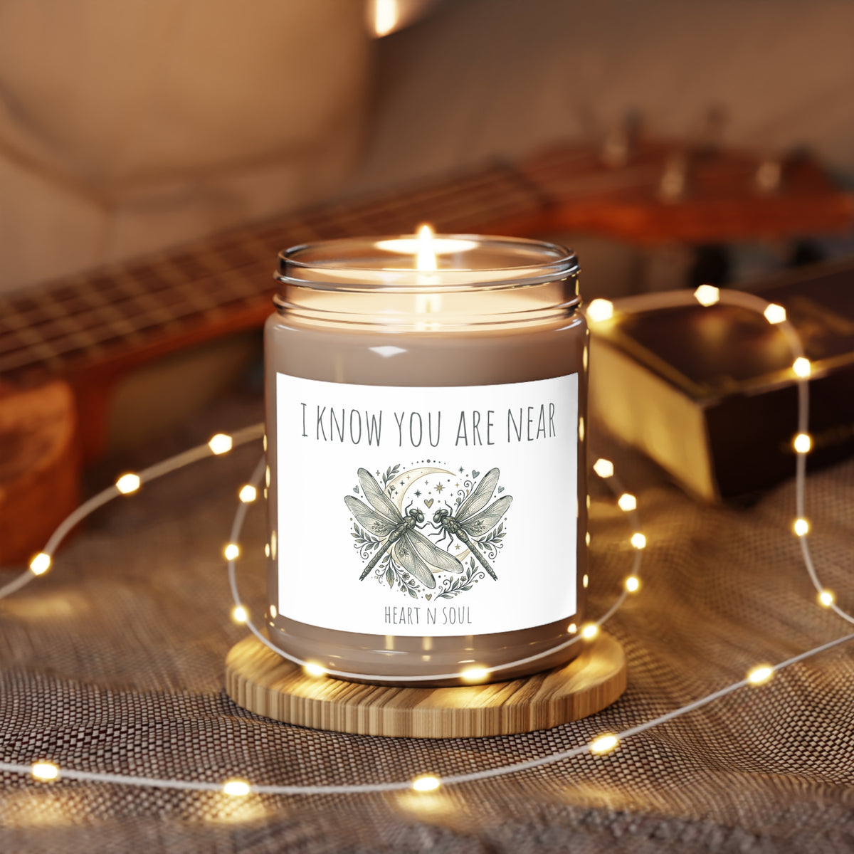 Scented Soy Candles with White Lid, 9oz