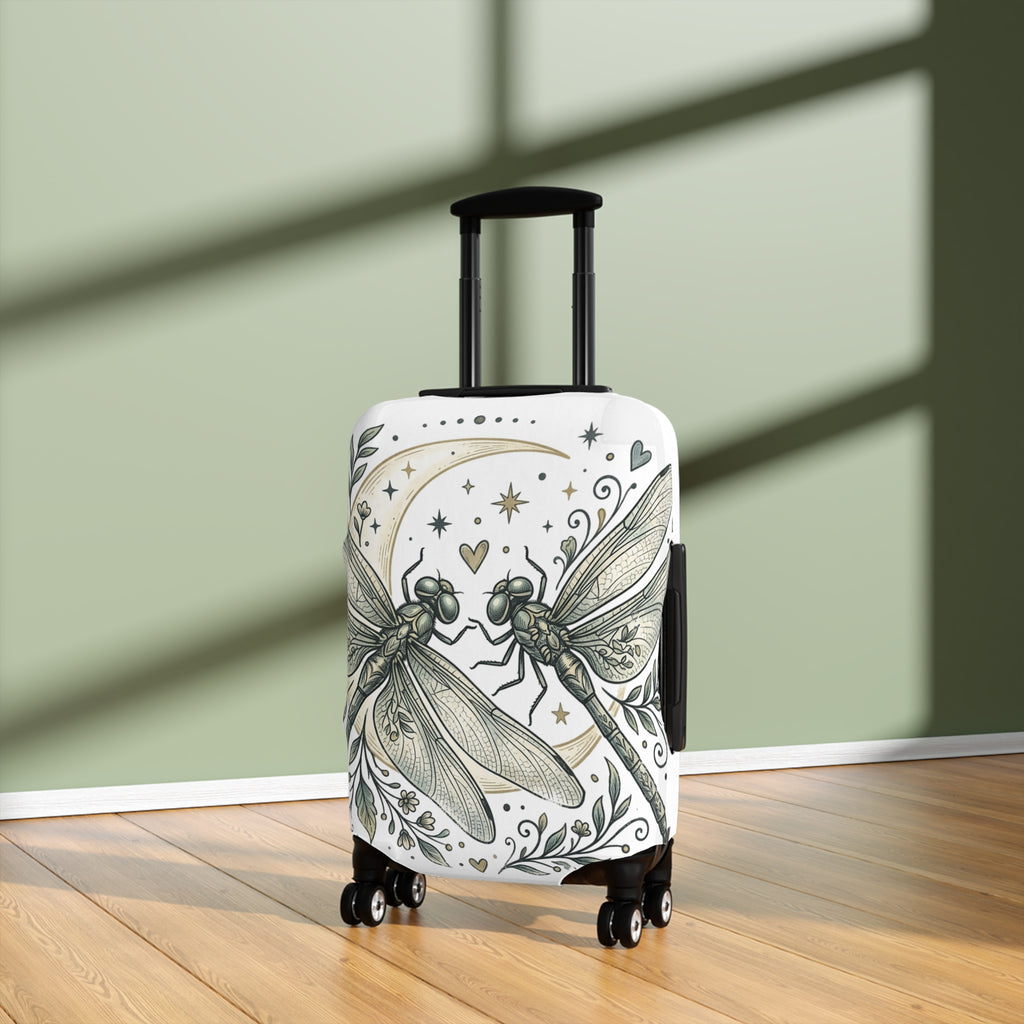 Dragonfly Luggage Cover – Heart N Soul Romantic Travel Protector
