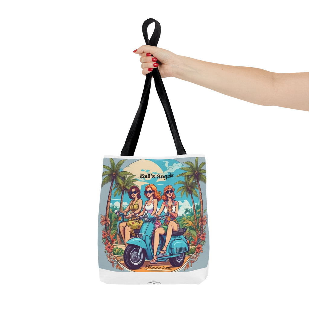Tote Bag — "Bali’s Angels" Vintage Scooter Beach Tote