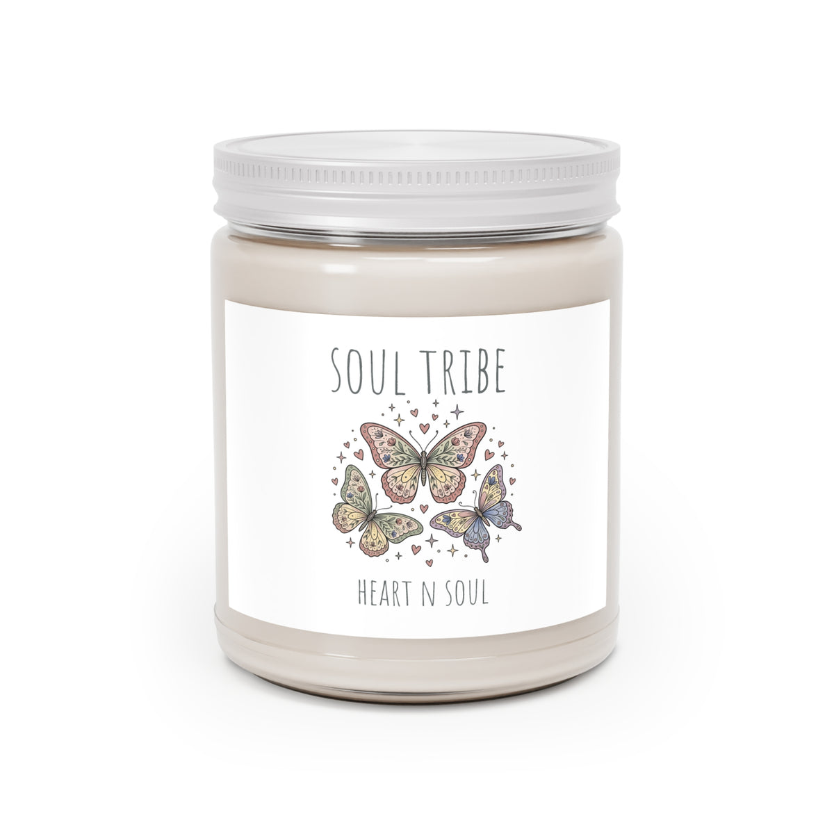 Scented Soy Candles with White Lid, 9oz