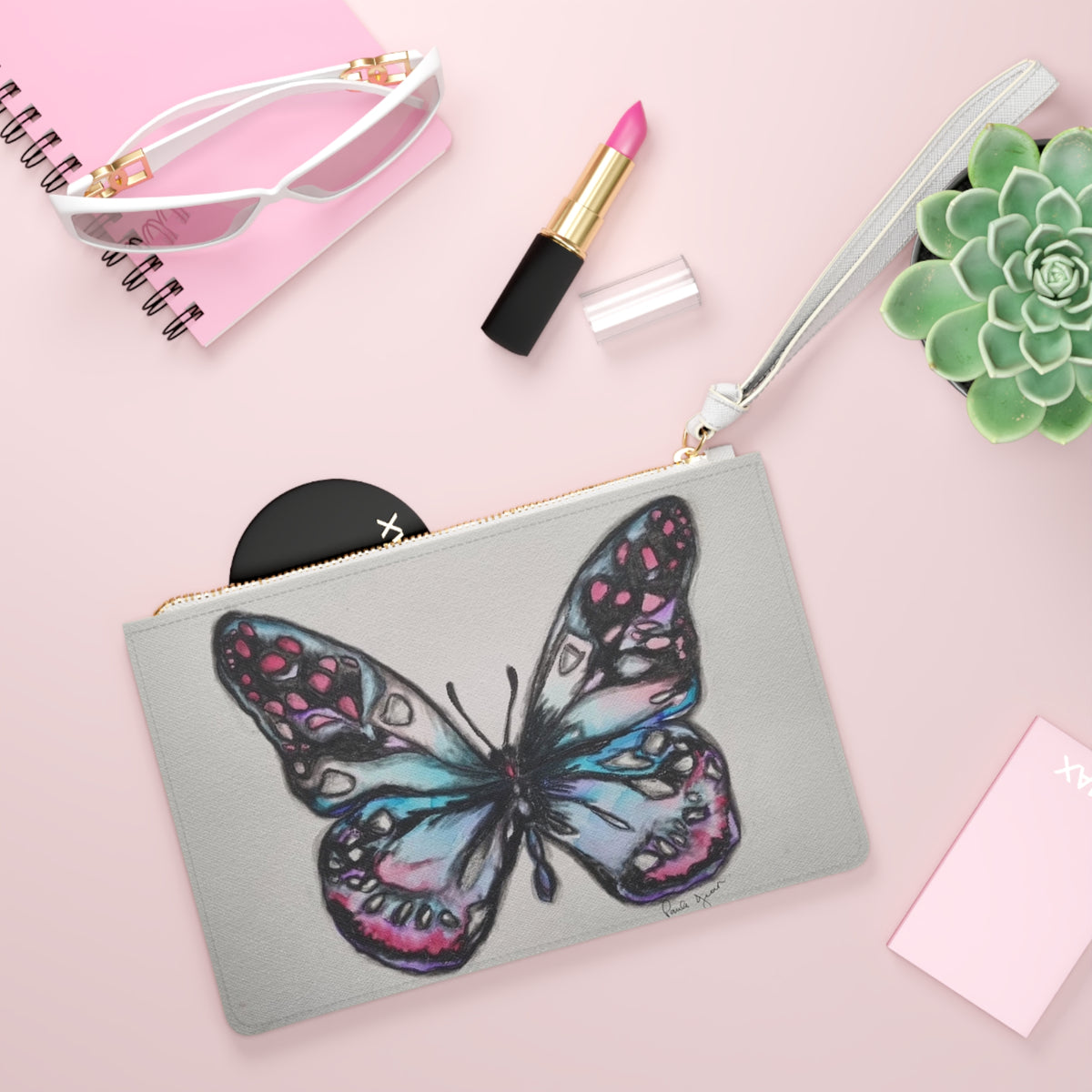 Butterfly Art Clutch Bag — Paula Jean x Heart N Soul Designs