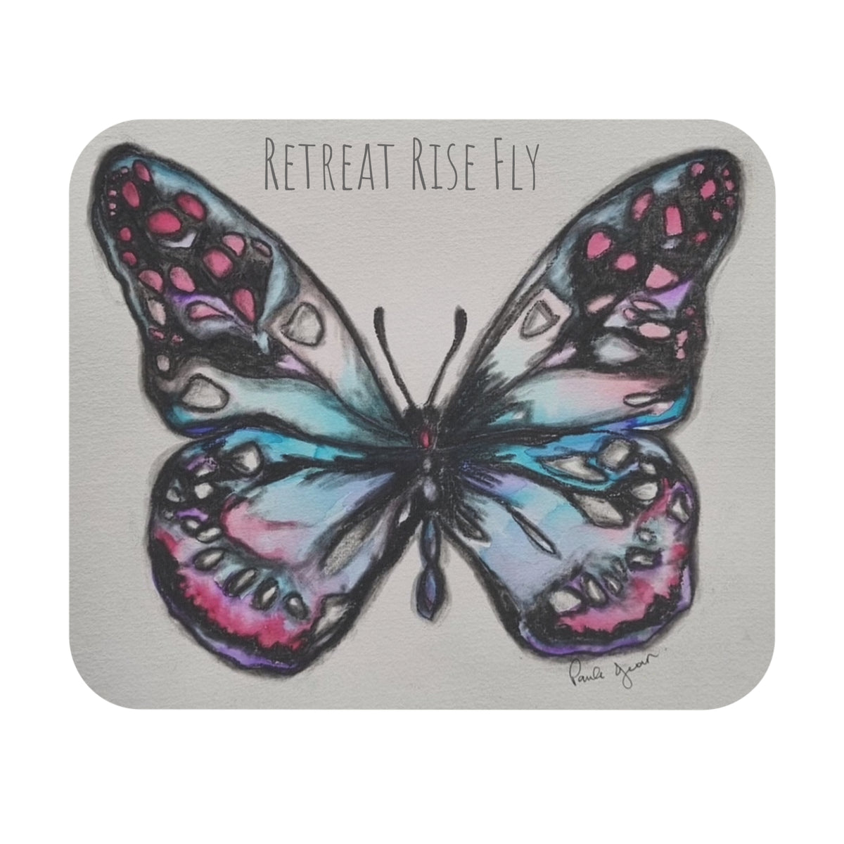 Butterfly Artwork Mouse Pad — Heart N Soul Designs