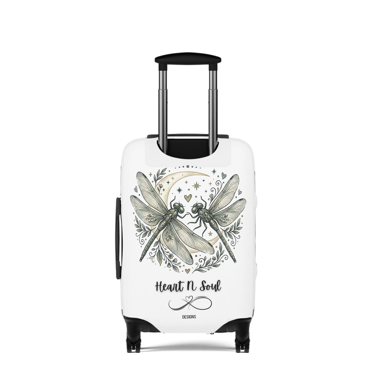 Dragonfly Luggage Cover – Heart N Soul Romantic Travel Protector