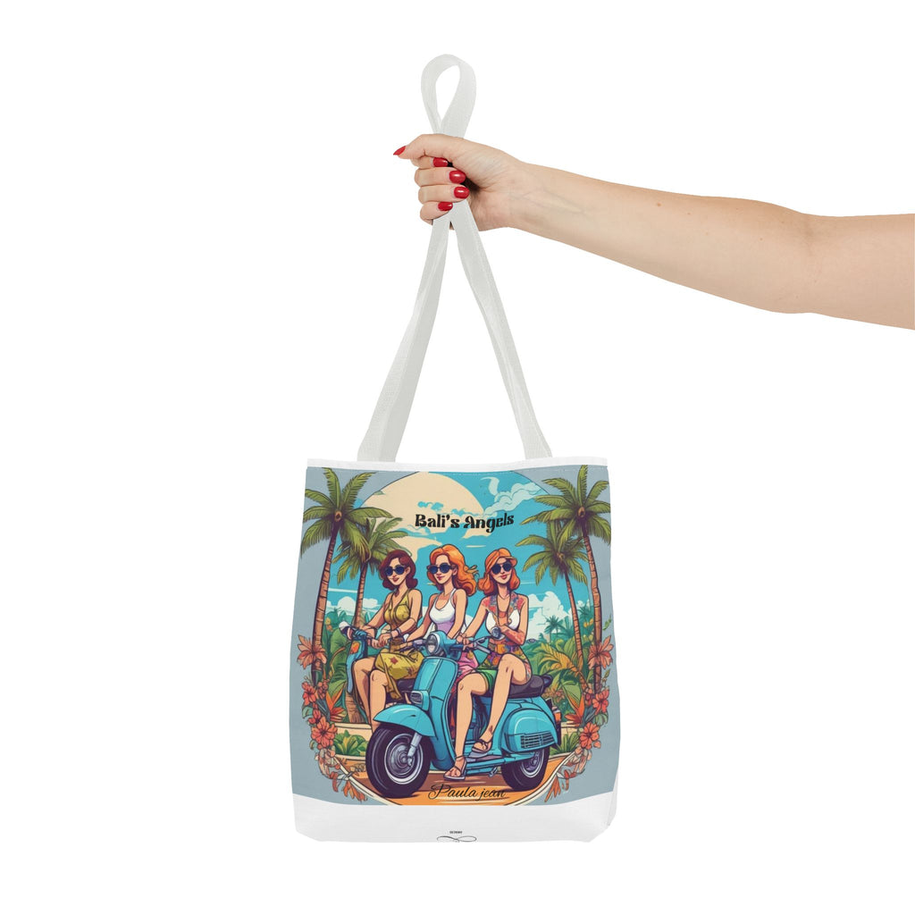 Tote Bag — "Bali’s Angels" Vintage Scooter Beach Tote